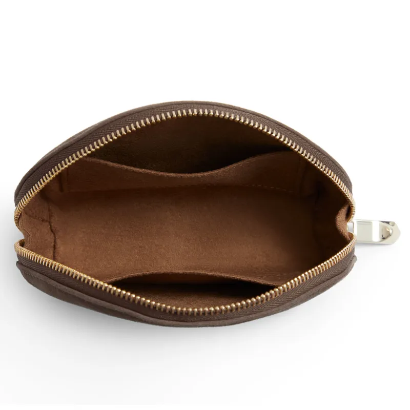 Fairfax and Favor Chiltern Coin Purse - Fog Suede-2