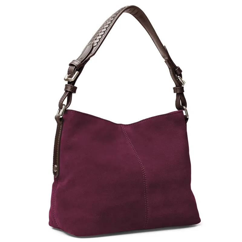 Fairfax and Favor Mini Tetbury Tote Bag - Elderberry Suede-4