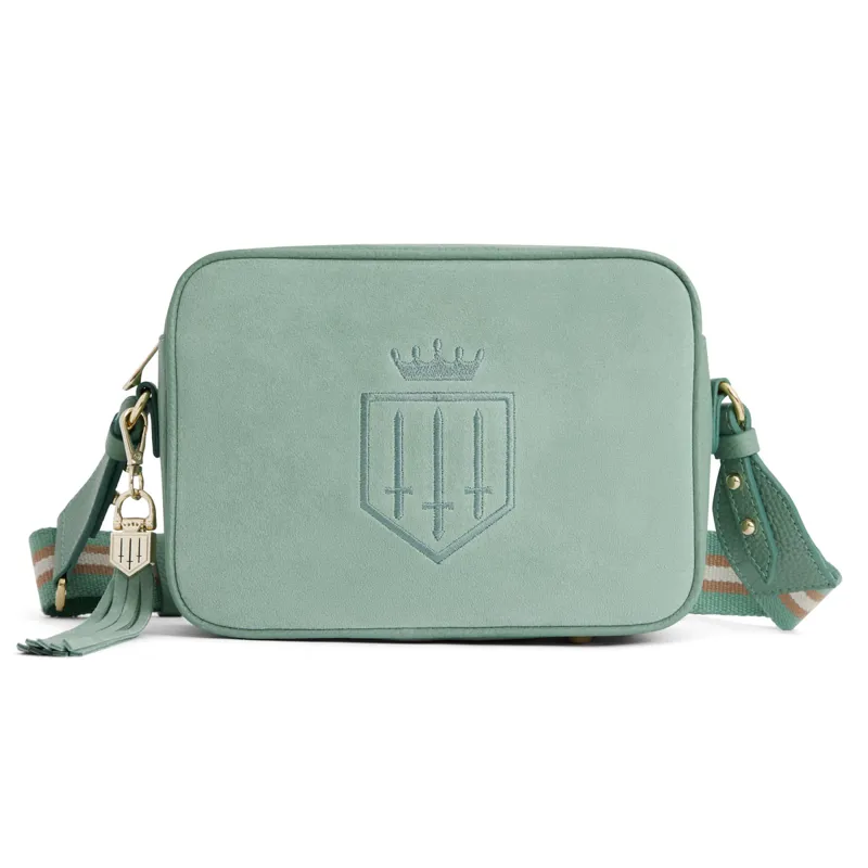 Fairfax and Favor Finsbury Handbag - Stockist Exclusive Mint Suede-6
