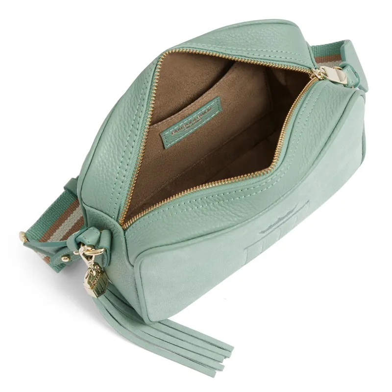 Fairfax and Favor Finsbury Handbag - Stockist Exclusive Mint Suede-1