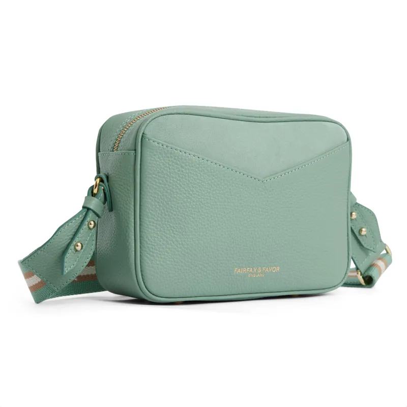 Fairfax and Favor Finsbury Handbag - Stockist Exclusive Mint Suede-3