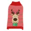 Happy Pet Christmas Dog Jumper - Reindeer Stripe