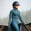 Holland Cooper Chiltern Womens Base Layer - Mineral Blue
