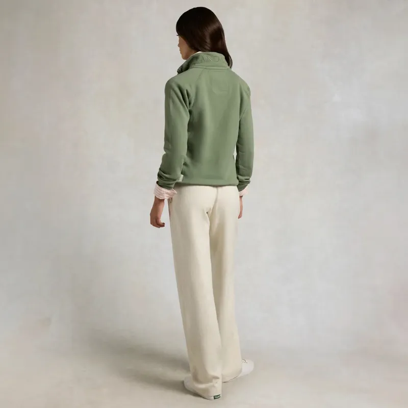 Holland Cooper Sporting Goods Henley Womens Quarter Zip - Sage-1