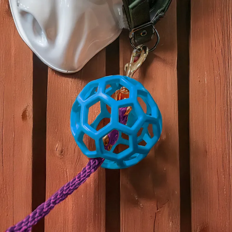 Hippo-Tonic Lead Rope Attachment Protection Ball - Blue-1