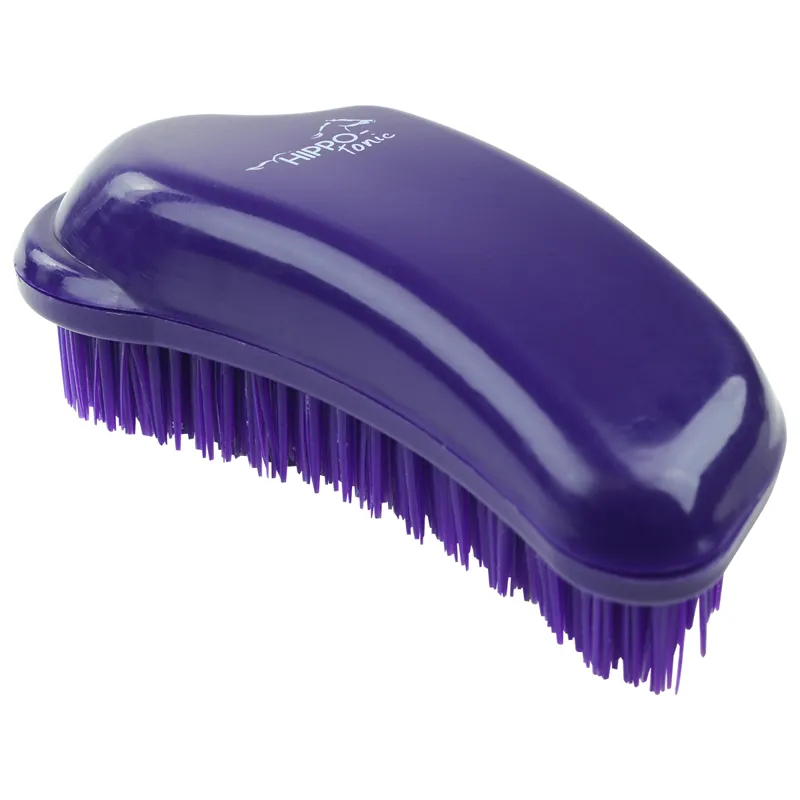 Hippo-Tonic Anatomic Multi Use Grooming Brush - Purple