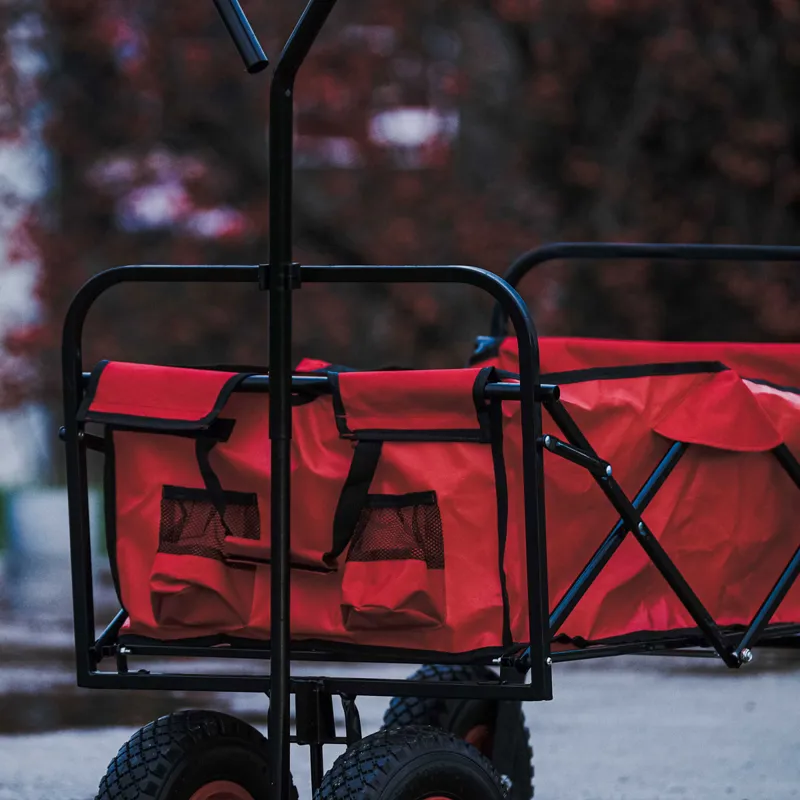 Hippo-Tonic 4-Wheel Saddle Cart - Red-2
