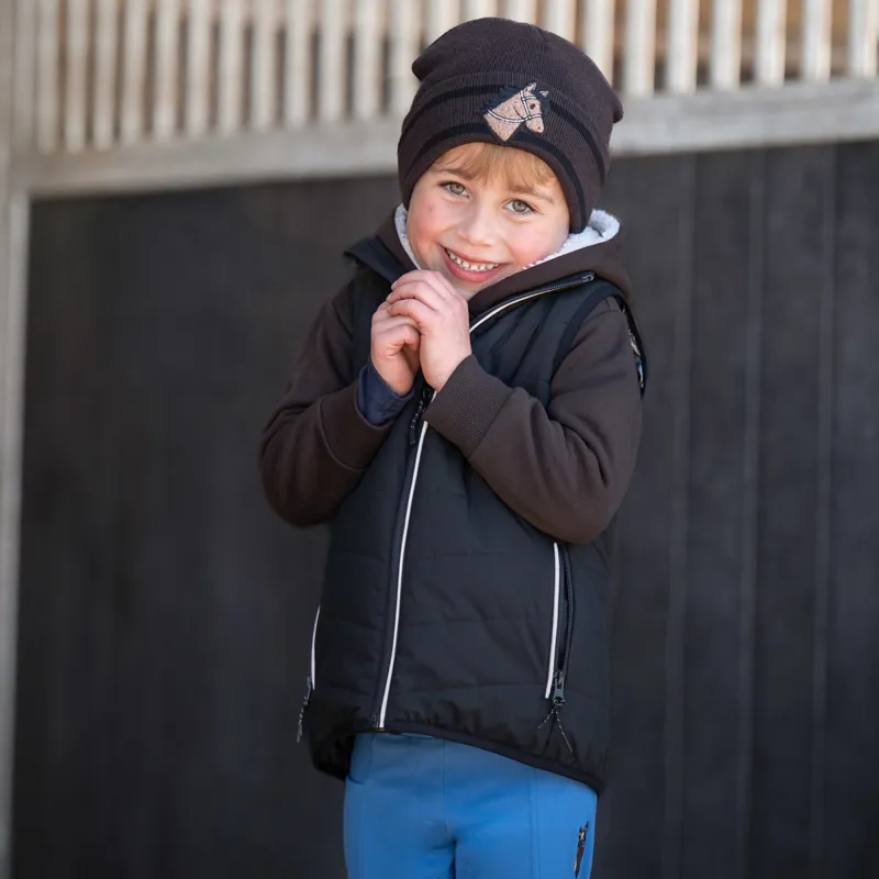 HKM Cuddle Junior Heated Gilet - Black-3