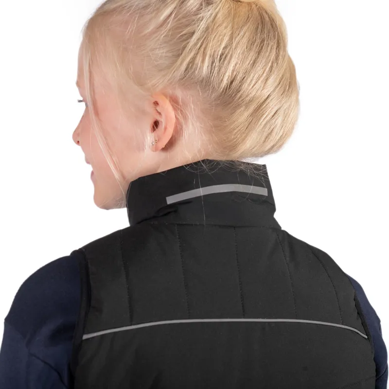 HKM Cuddle Junior Heated Gilet - Black-5