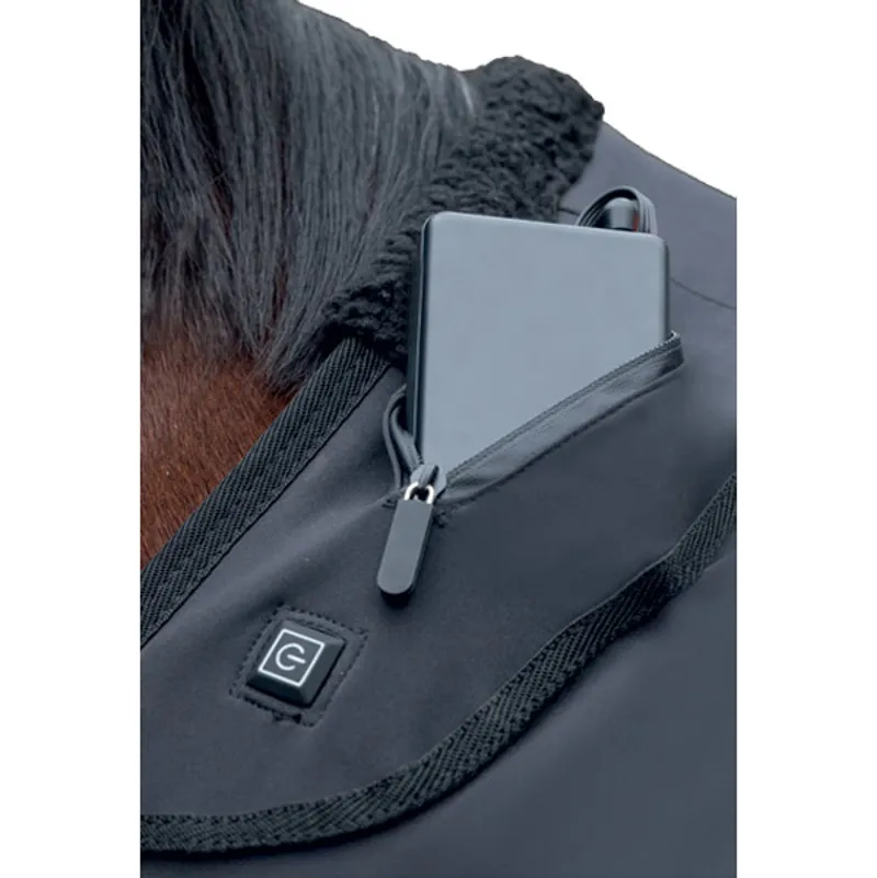 HKM EquineCarePro Heated Rug - Black-3