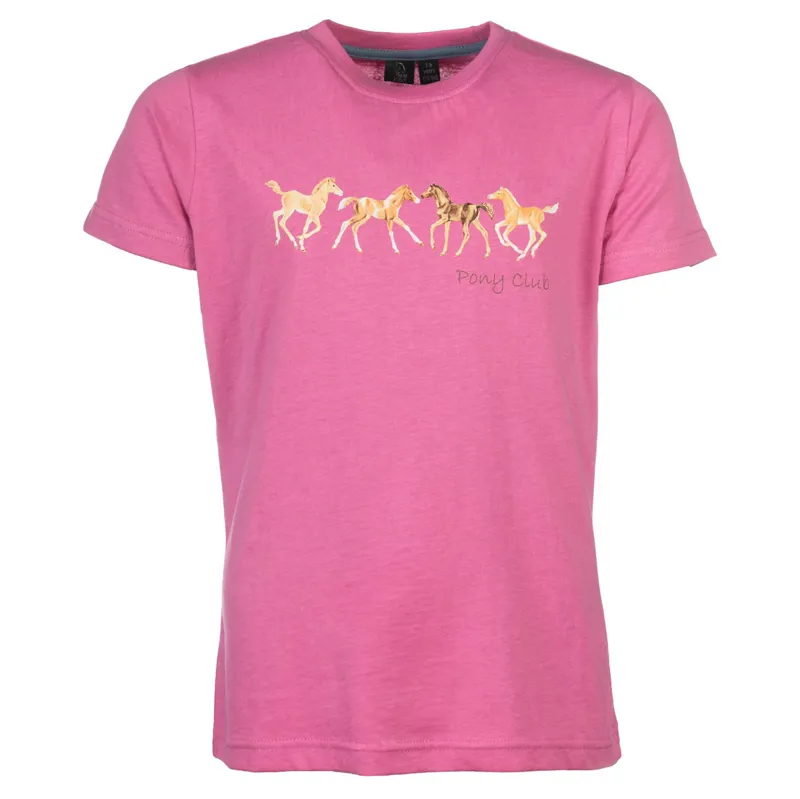 HKM Pony Club Junior T-Shirt - Pink