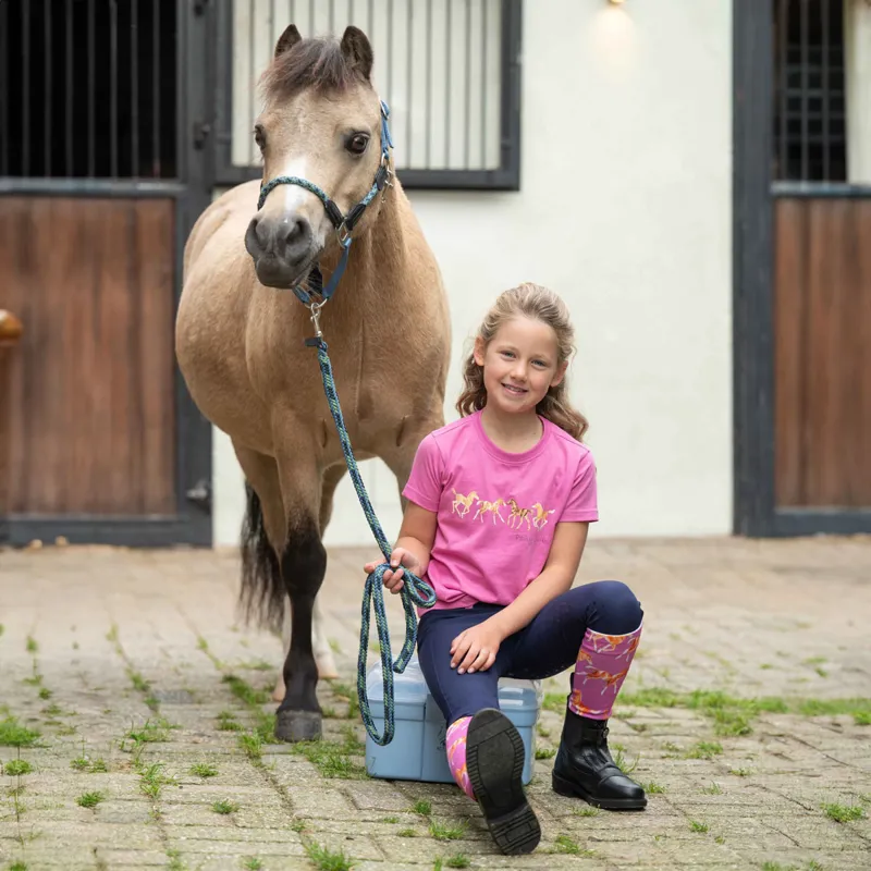 HKM Pony Club Junior T-Shirt - Pink-3