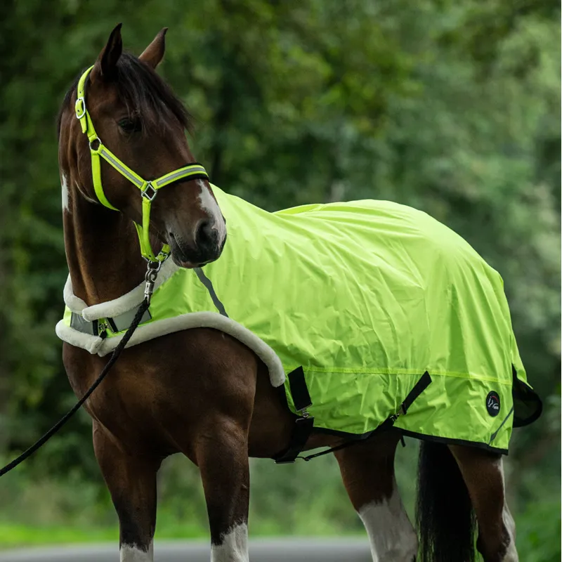 HKM Reflective Waterproof Walker Rug - Neon Yellow