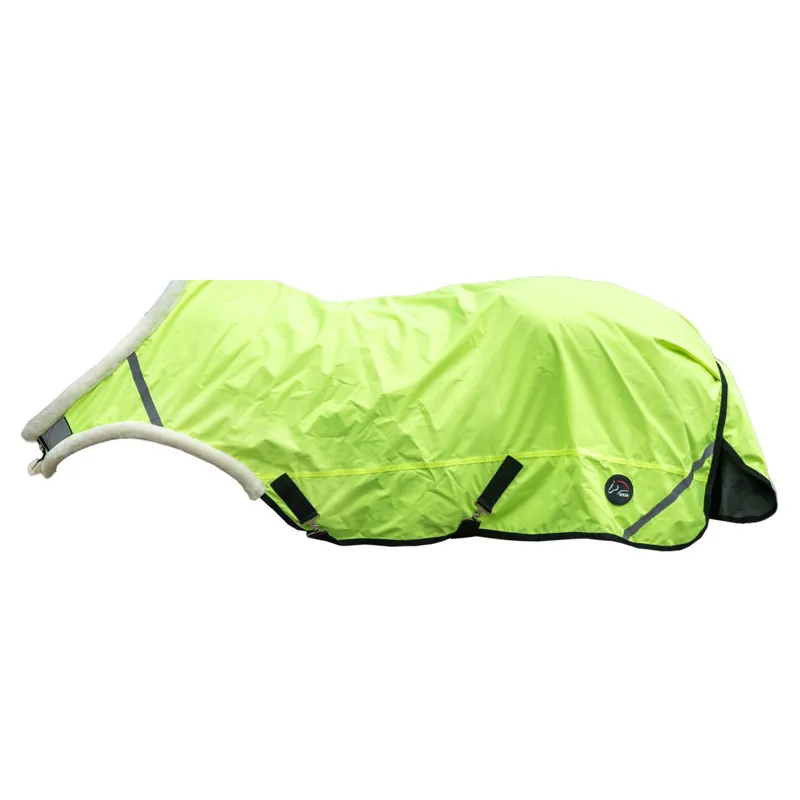 HKM Reflective Waterproof Walker Rug - Neon Yellow-1