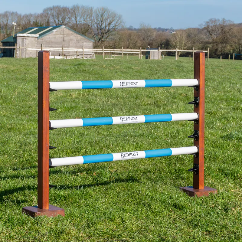 Redpost Wooden Hobby Horse Jump - Pale Blue-3