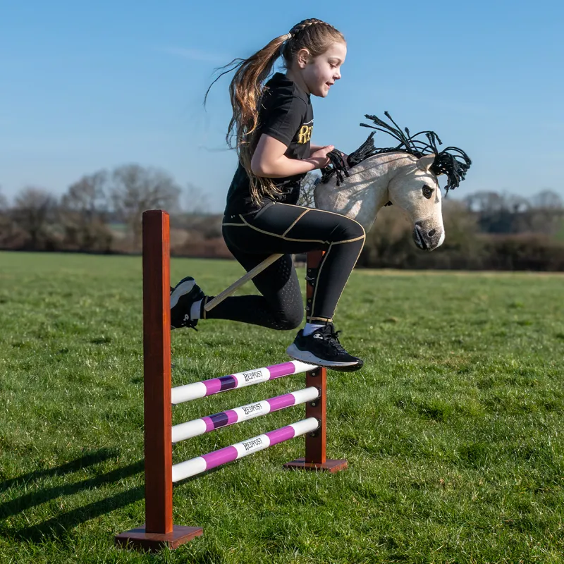 Redpost Wooden Hobby Horse Jump - Purple-2