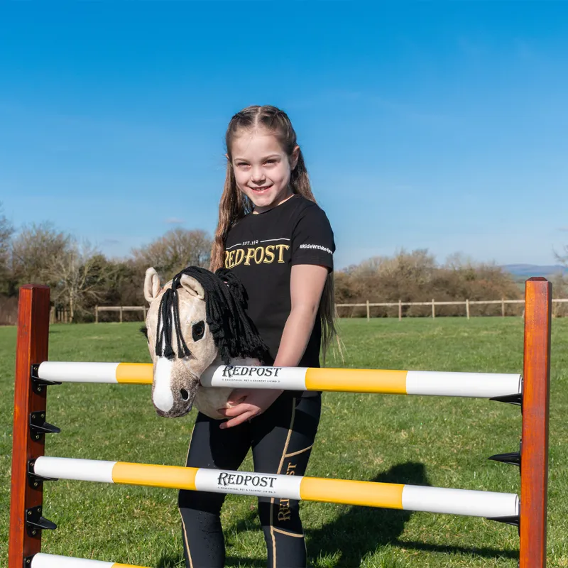 Redpost Wooden Hobby Horse Jump - Yellow-2