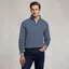 Holland Cooper Classic Mens Quarter Zip Sweat - Denim Blue
