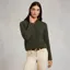 Holland Cooper Country Womens Quarter Zip Knit - Forest Marl