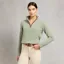 Holland Cooper Country Womens Quarter Zip Knit - Sage