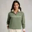 Holland Cooper Sporting Goods Henley Womens Quarter Zip - Sage