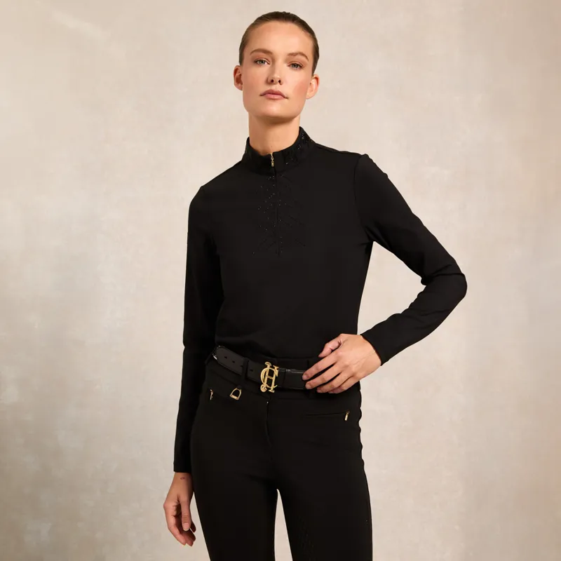 Holland Cooper Crystal Ladies Base Layer - Black