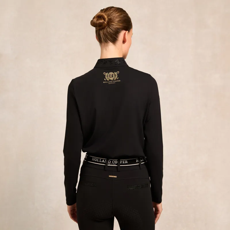 Holland Cooper Crystal Ladies Base Layer - Black-2