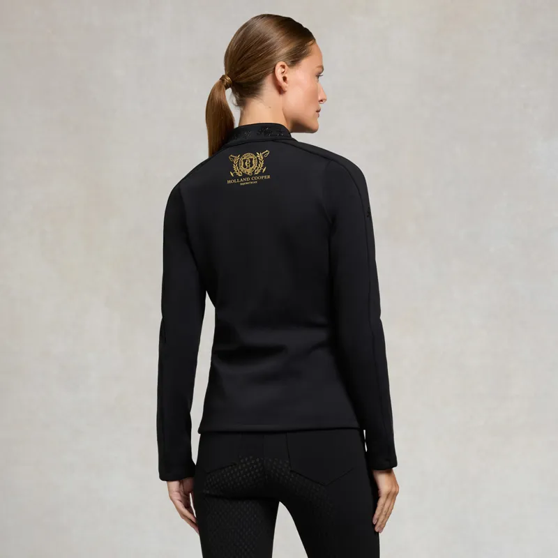 Holland Cooper Crystal Zip Womens Jacket - Black-1