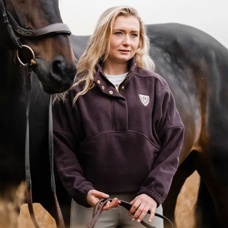 Holland Cooper Cranborne Womens Over Head Fleece - Mulberry