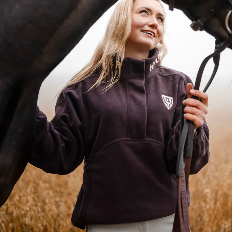 Holland Cooper Cranborne Womens Over Head Fleece - Mulberry-3