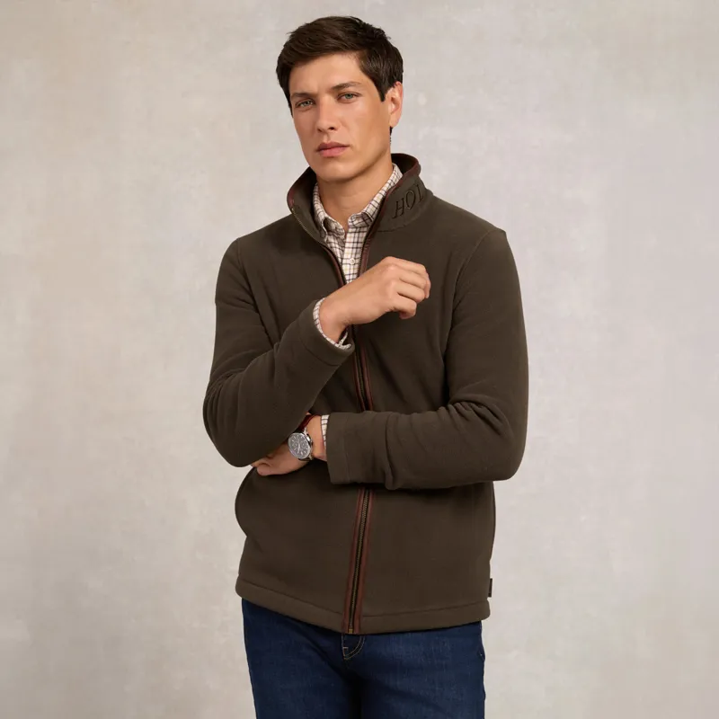 Holland Cooper Country Fleece Mens Jacket - Khaki-1