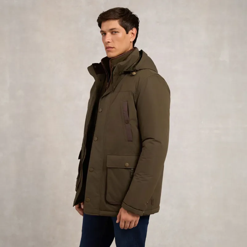Holland Cooper Stamford Mens Waterproof Field Coat - Khaki-2