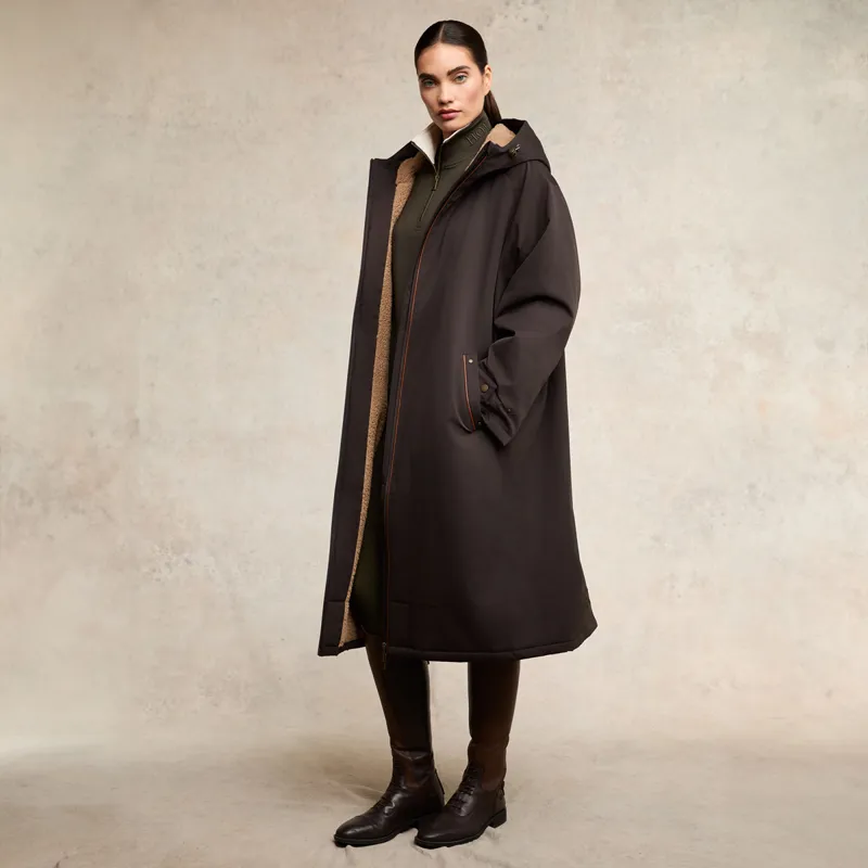 Holland Cooper One Size Waterproof Ladies Country Coat - Chocolate