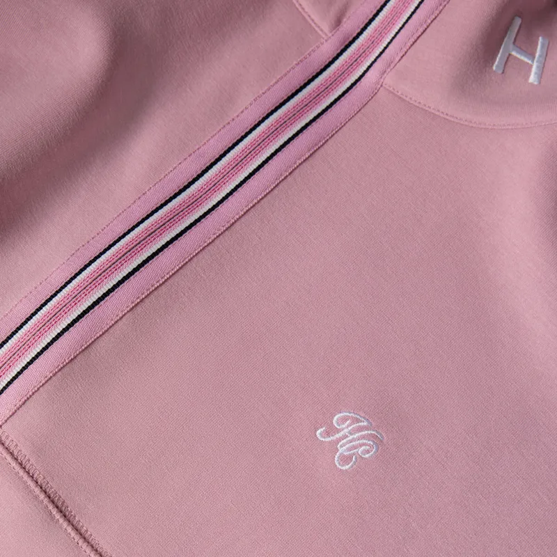 Holland Cooper Windsor Womens Quarter Zip Sweatshirt - Dawn Pink-4