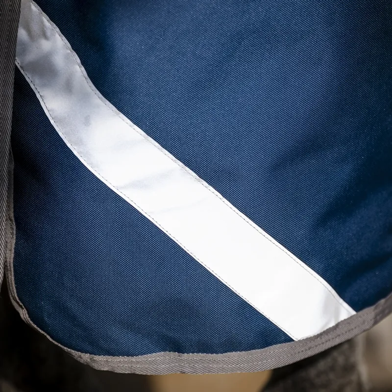 Horseware Ionic 100g Standard Neck Turnout Rug - Imperial Blue/Silver/Navy-6