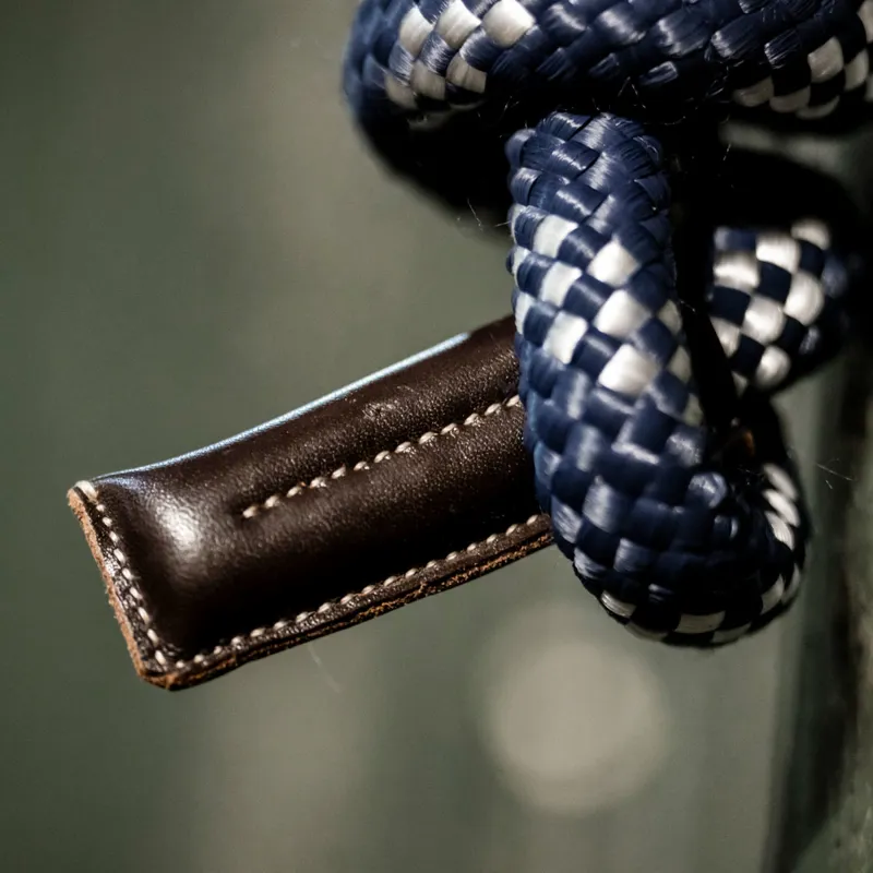 Horseware Lead Rope - Navy/Brown/Silver-1