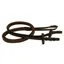 Rambo Micklem Competition Rubber Reins - Brown