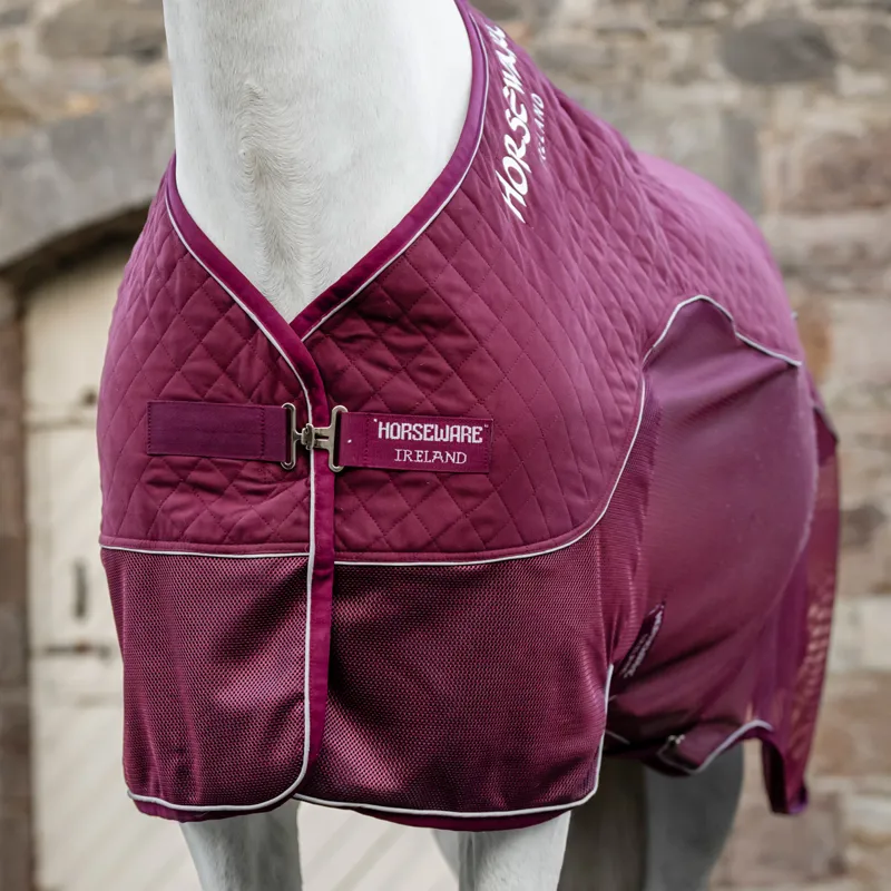 Horseware Signature Travel Series Rug - Burgundy-5