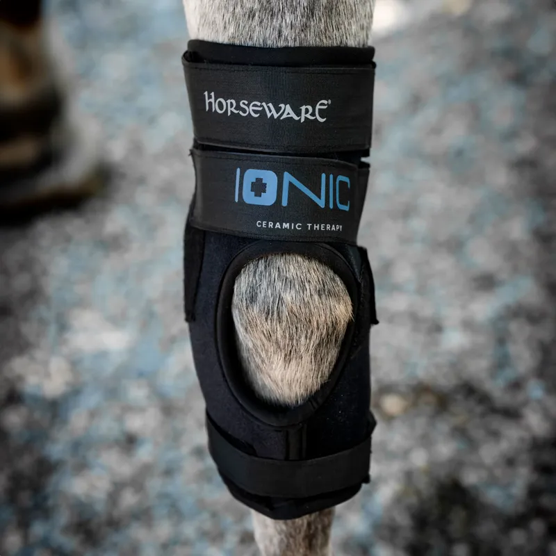 Horseware Ionic Hock Boots Pair - Black-3