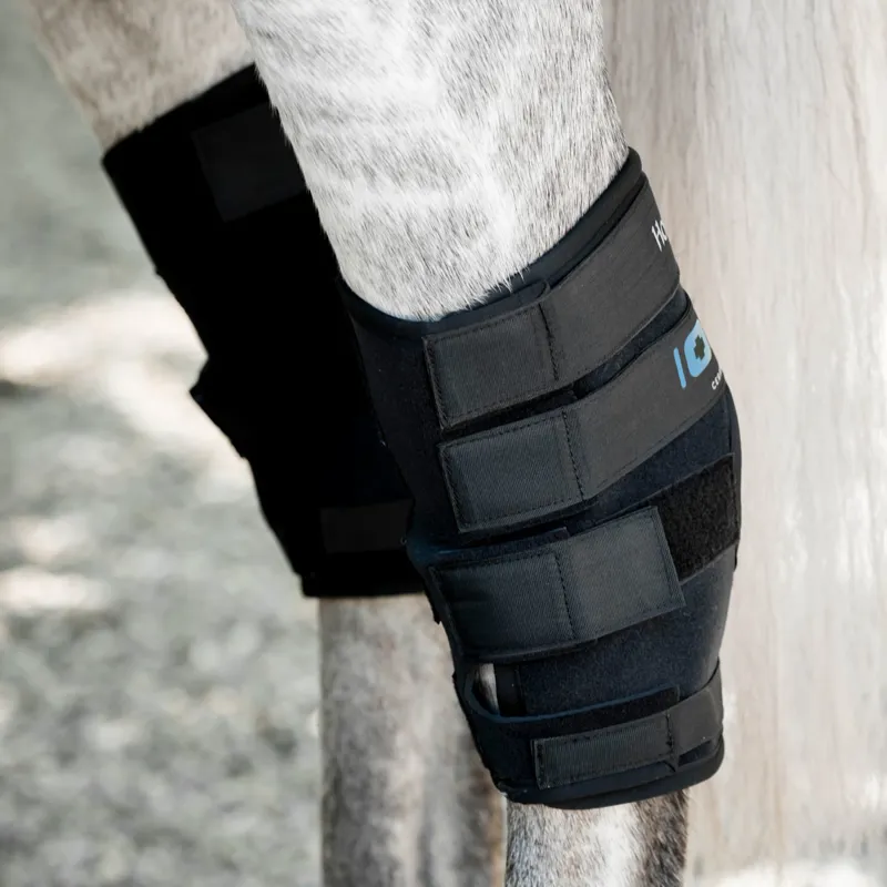 Horseware Ionic Hock Boots Pair - Black-4