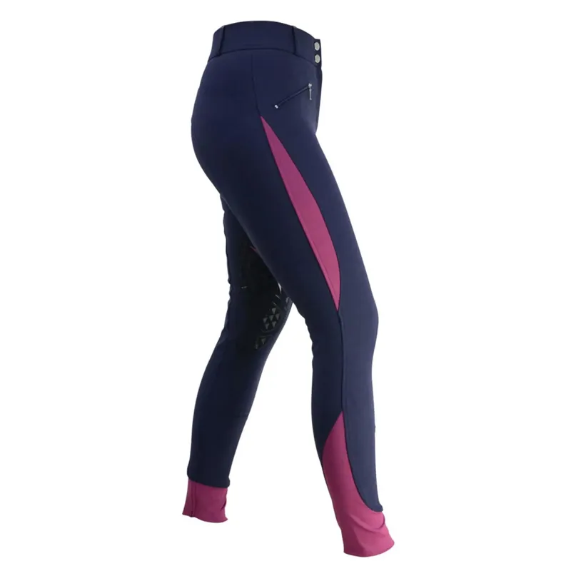 Hy Sport Active Ladies Breeches - Navy/Port Royal