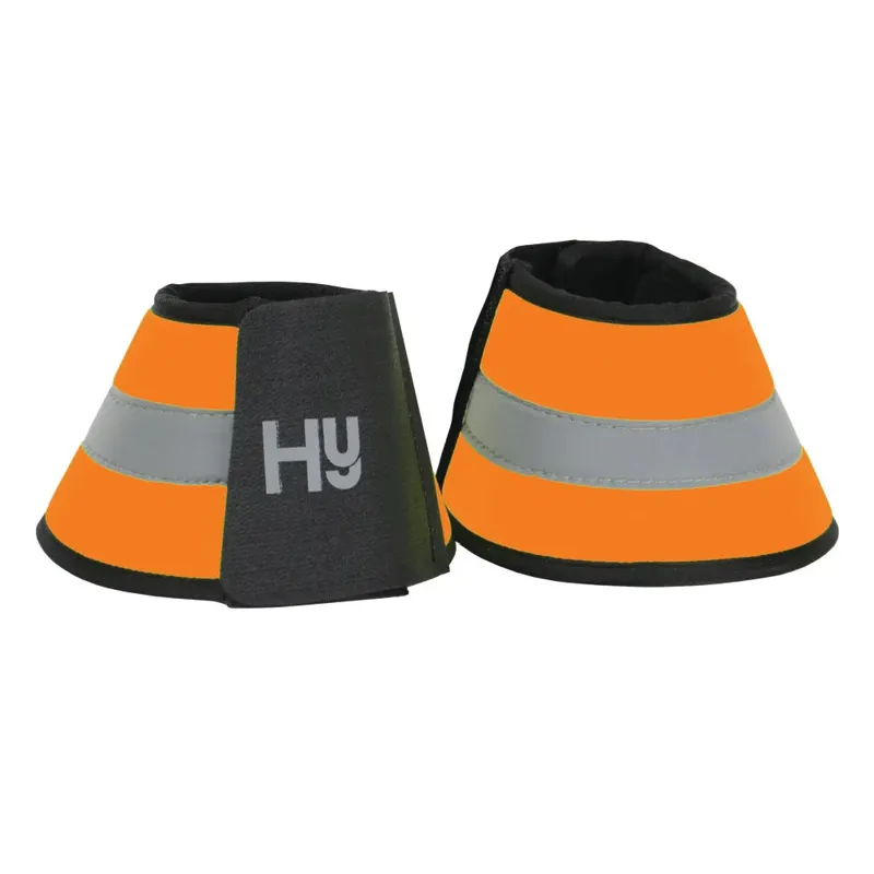 Hy Equestrian Reflector Overreach Boots - Orange