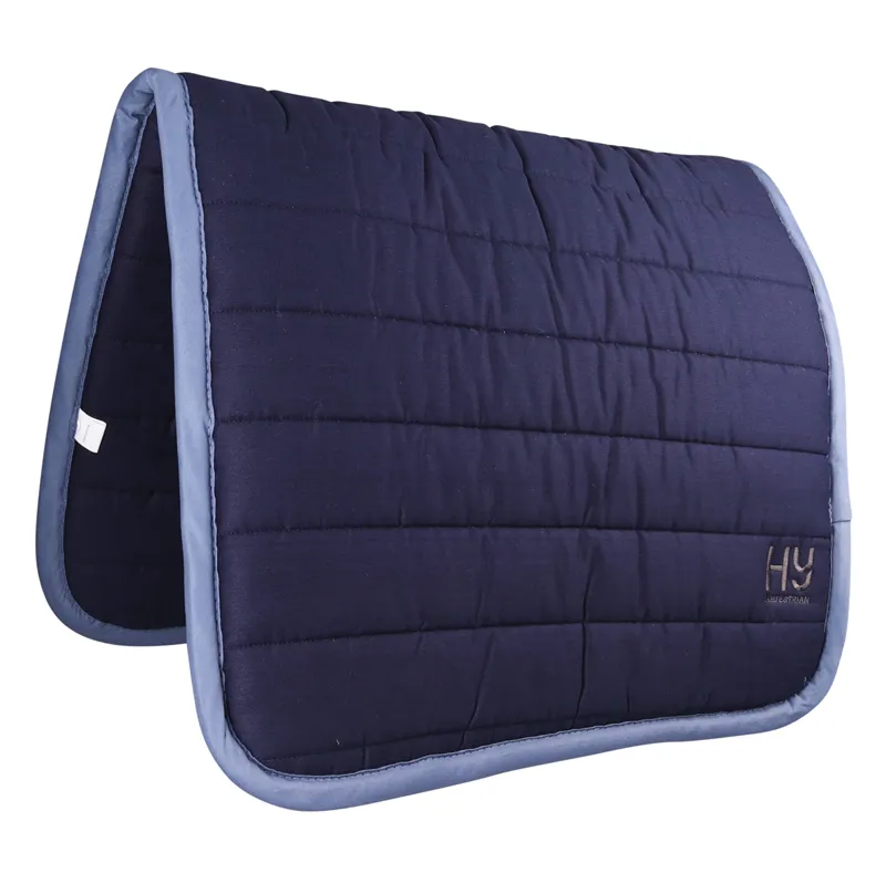 Hy Equestrian Reversible Comfort Saddlecloth - Navy/Grey