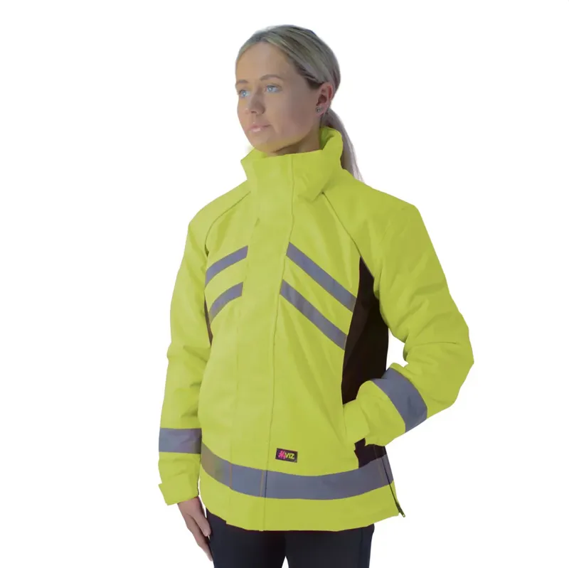 HyVIZ Reflector Adults Waterproof Riding Jacket - Yellow/Black