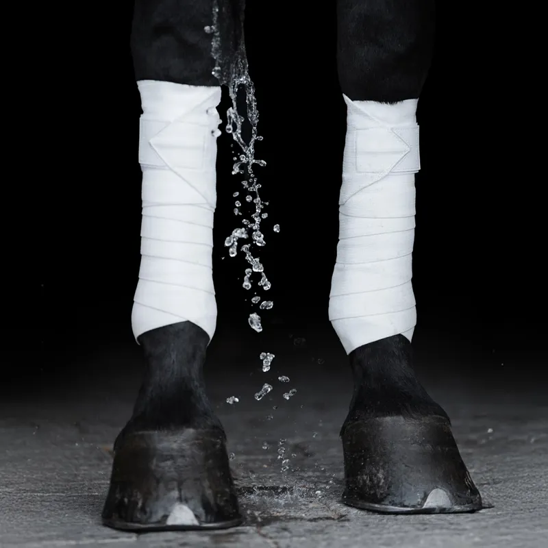 Incrediwear Equine Circulation Exercise Therapeutic Bandages - White-2