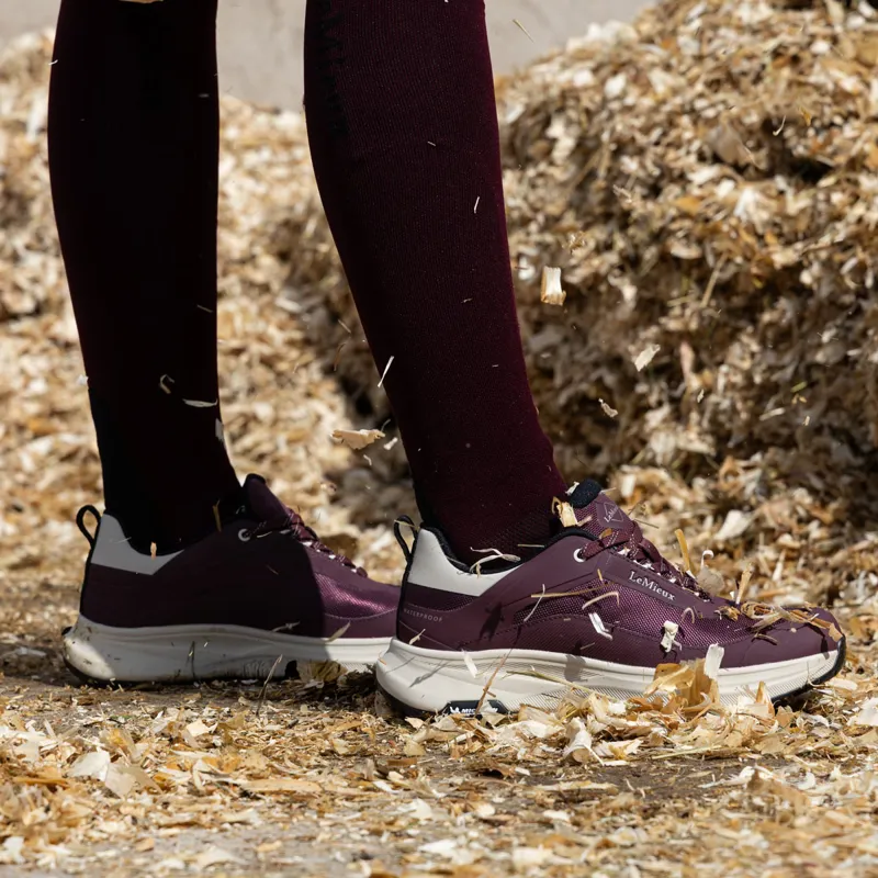 LeMieux Kanta Womens Waterproof Trainers - Blackberry-2