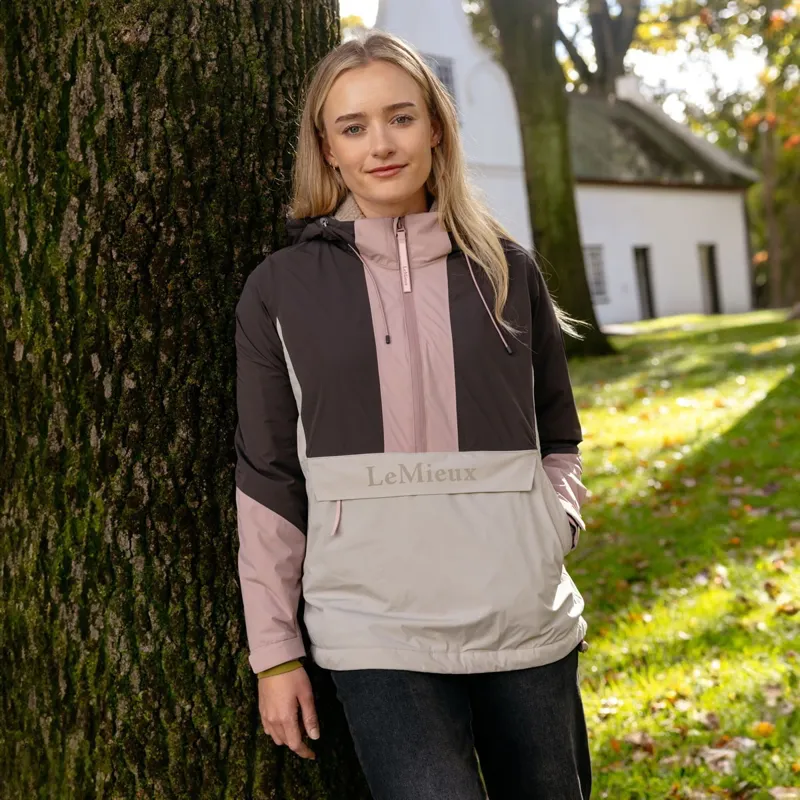 LeMieux Phoebe Womens Waterproof 1/2 Zip Anorak - Wild Rose