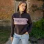LeMieux Heritage Womens Quarter Zip Sweatshirt - Cocoa