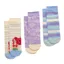 Joules Neat Feet Junior Girls Socks 3 Pack - Blue Mermaid