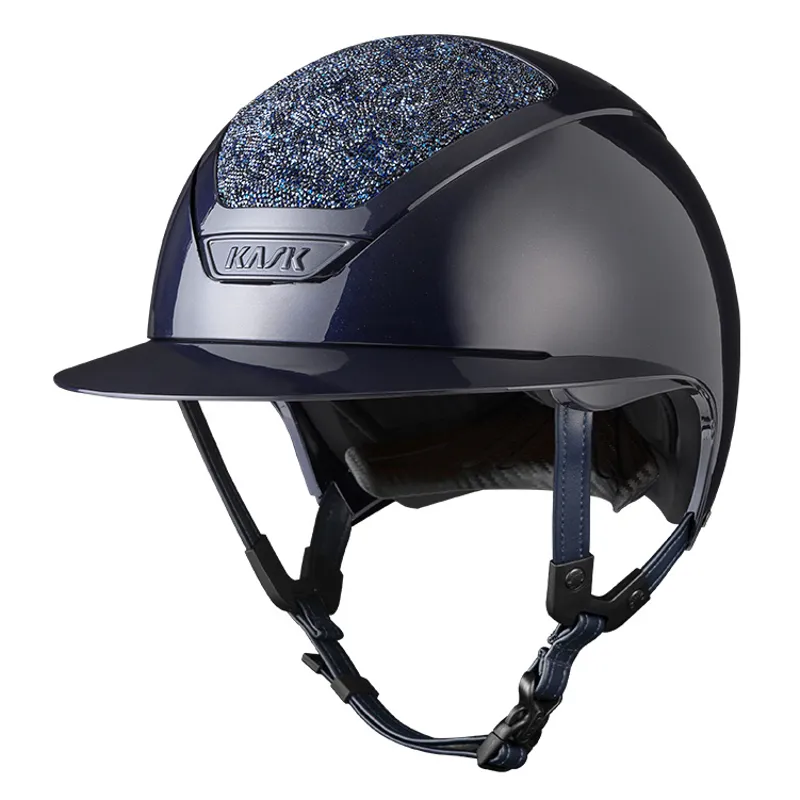 KASK Star Lady Pure Shine Midnight Mixture Hat - Atlantic Blue/Abisso